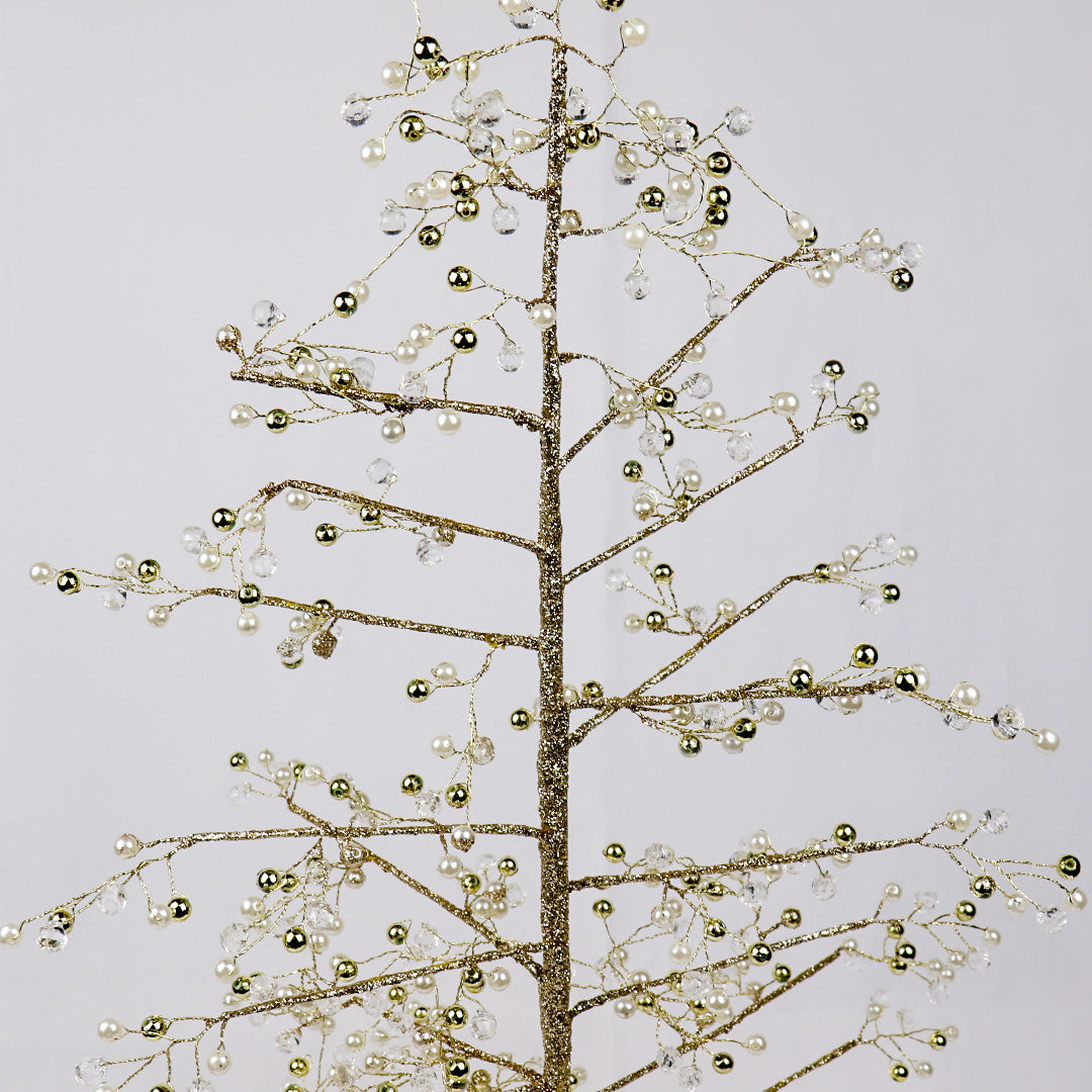 60cm gold & bead tree MIN025