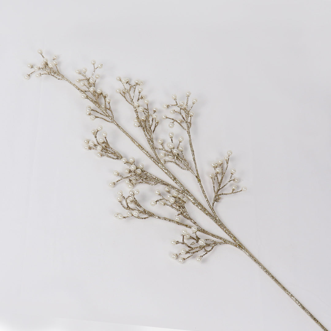78cm gold spray and  bead branch - BAF023