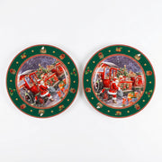 Christmas Eve Village Plates