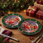 Load image into Gallery viewer, Christmas Eve Village Plates
