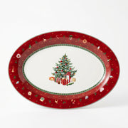 Christmas Tree Oval Platter
