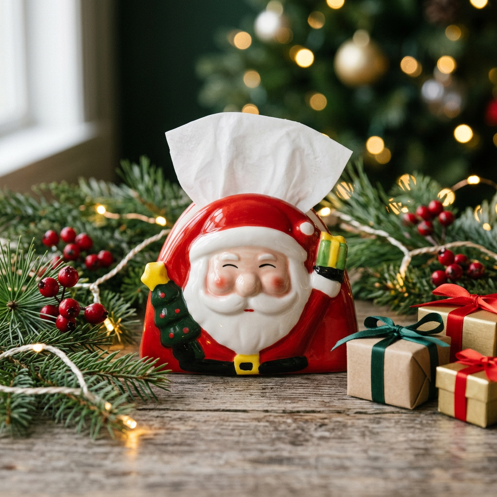 Santa Tissue Holder