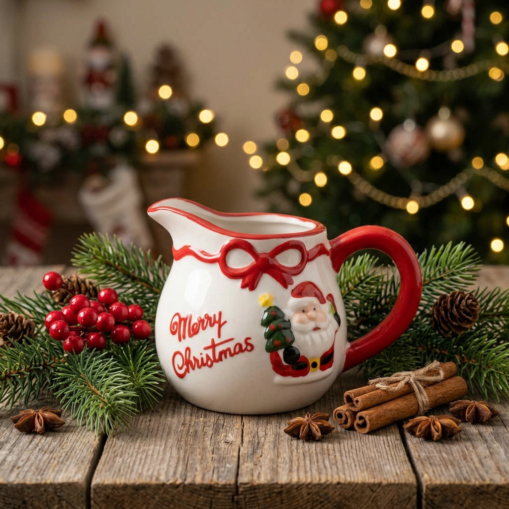 Christmas Jug With Handle