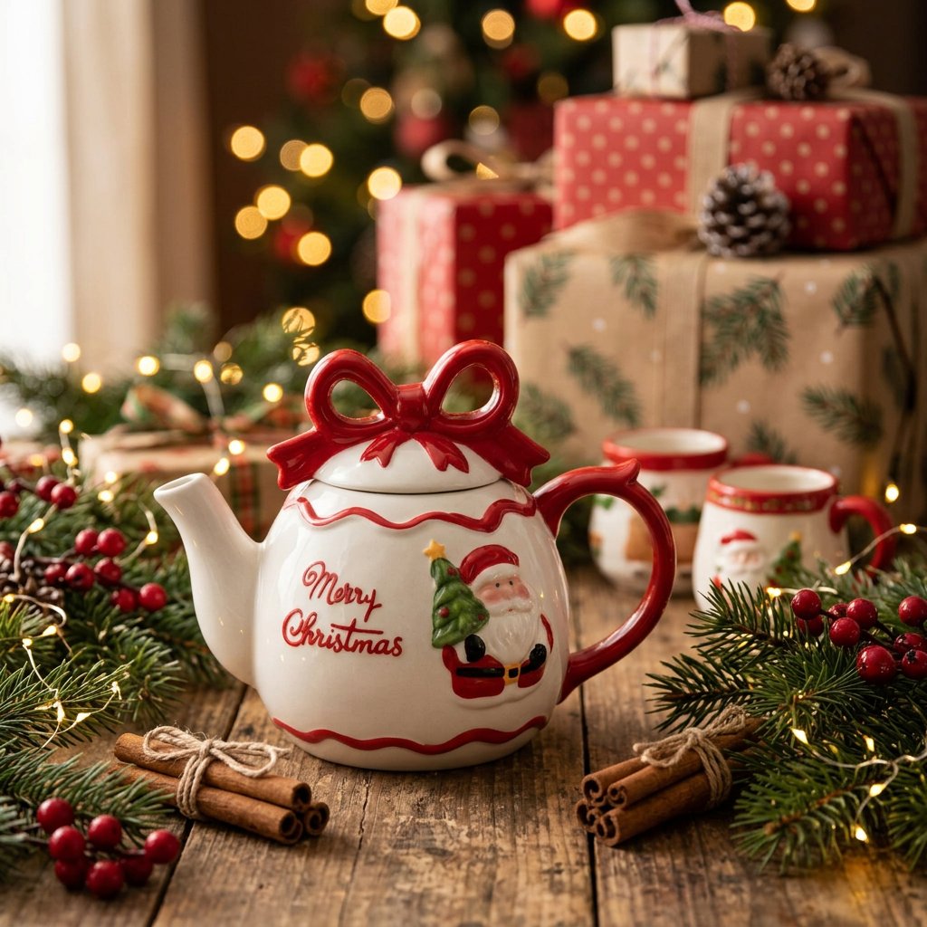 Santa Tea Pot