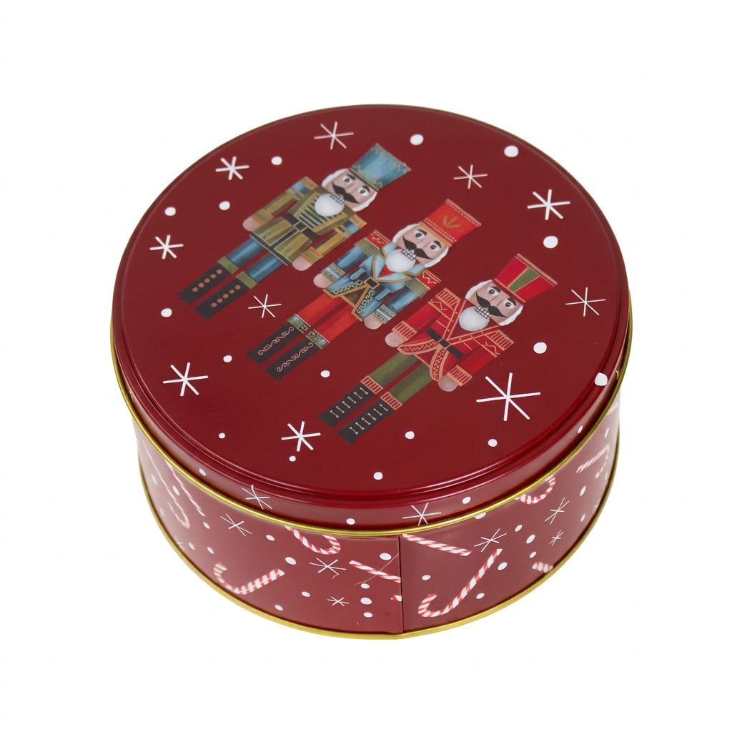 Santa Round Keepsake Tin