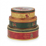 Load image into Gallery viewer, Round Christmas Keepsake Tins
