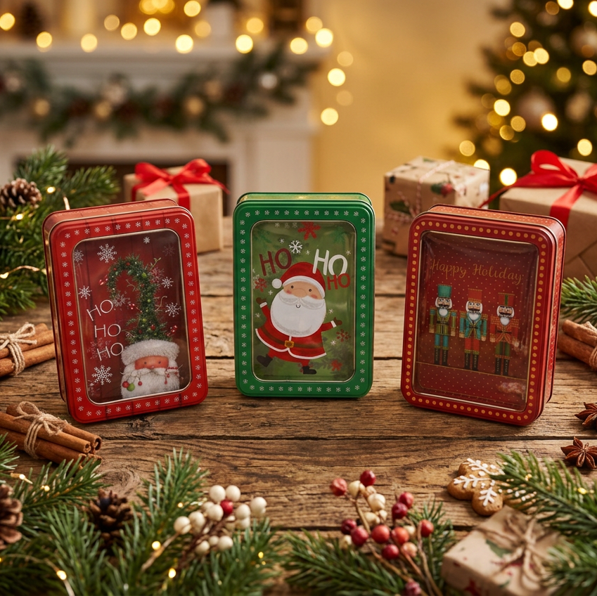 Winter Village Keepsake Tin