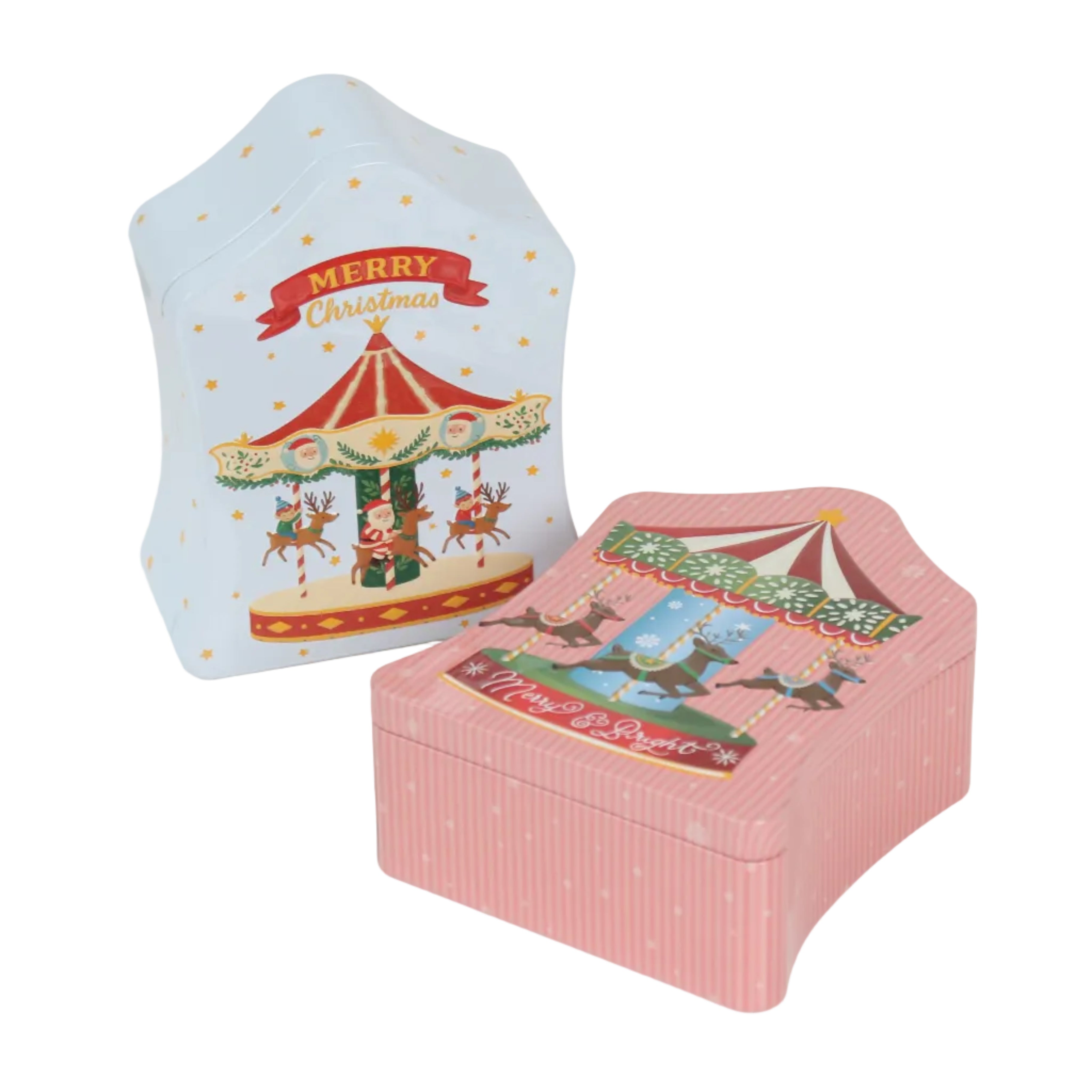 Carnival Christmas House Tin