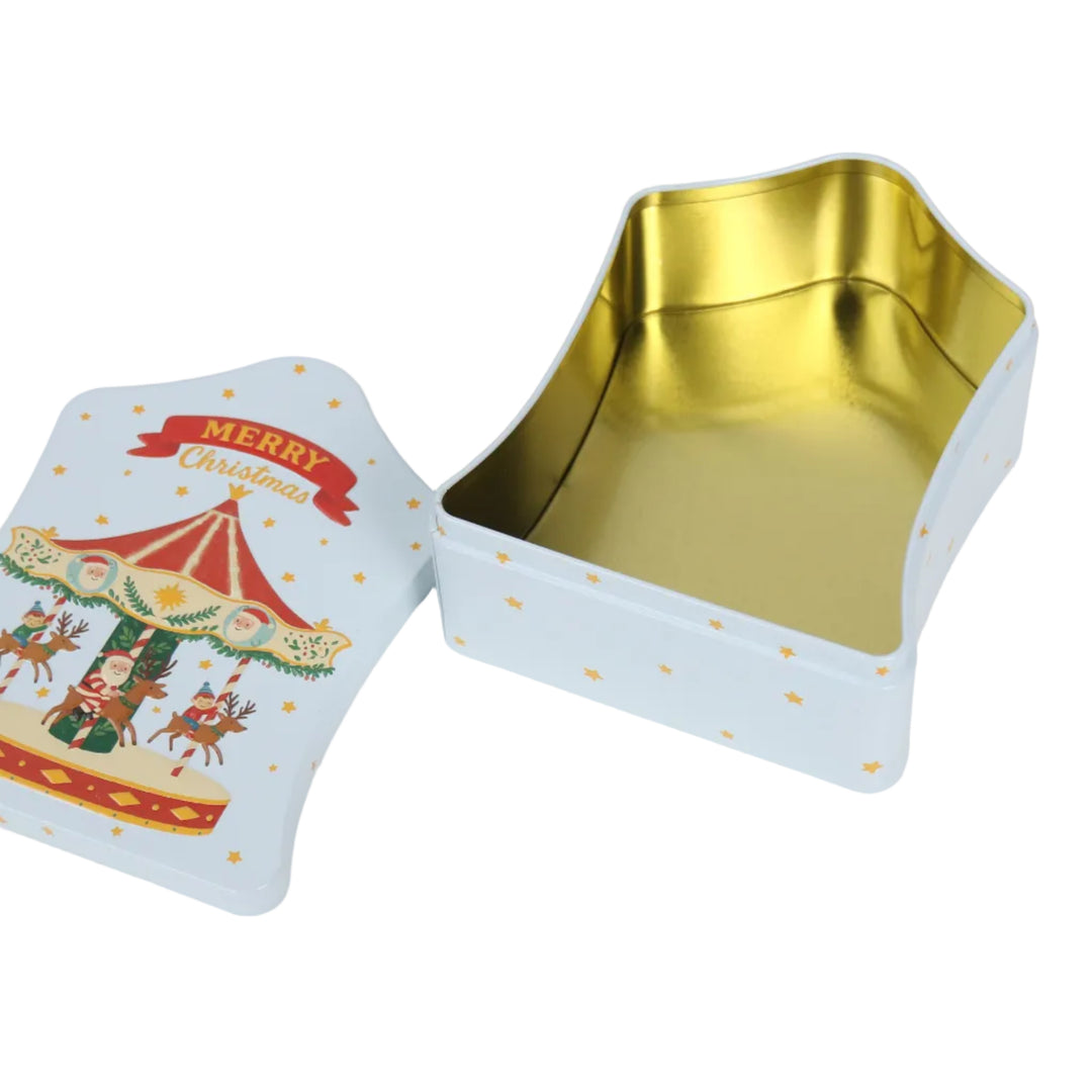 Carnival Christmas House Tin