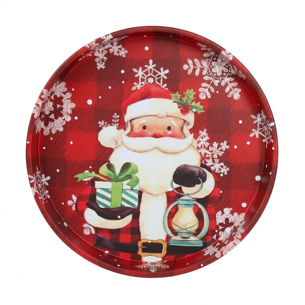 Festive Greetings Steel Tray
