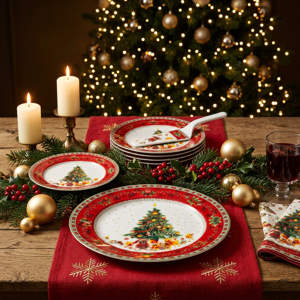 Christmas Serving Dinnerware Set