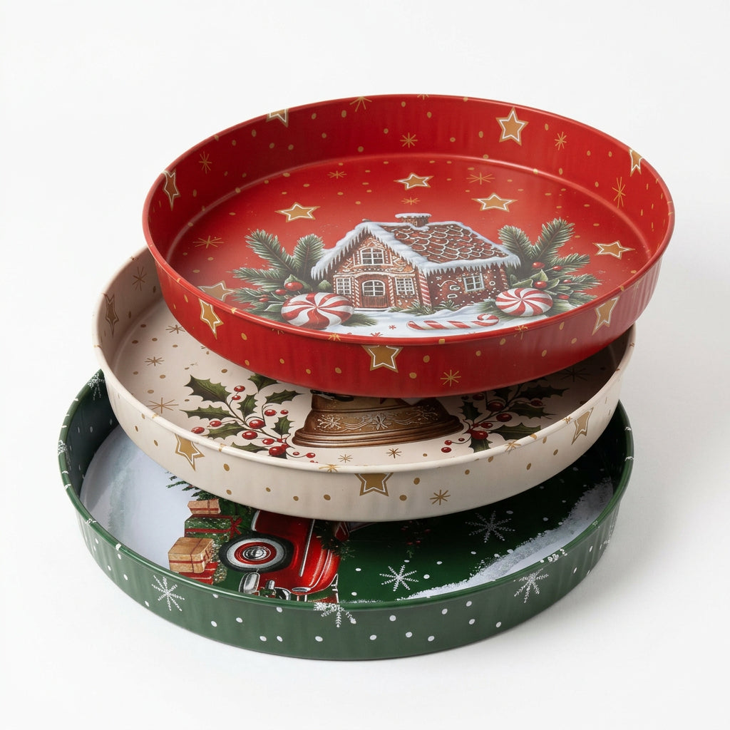 Winter Village Steel Tray