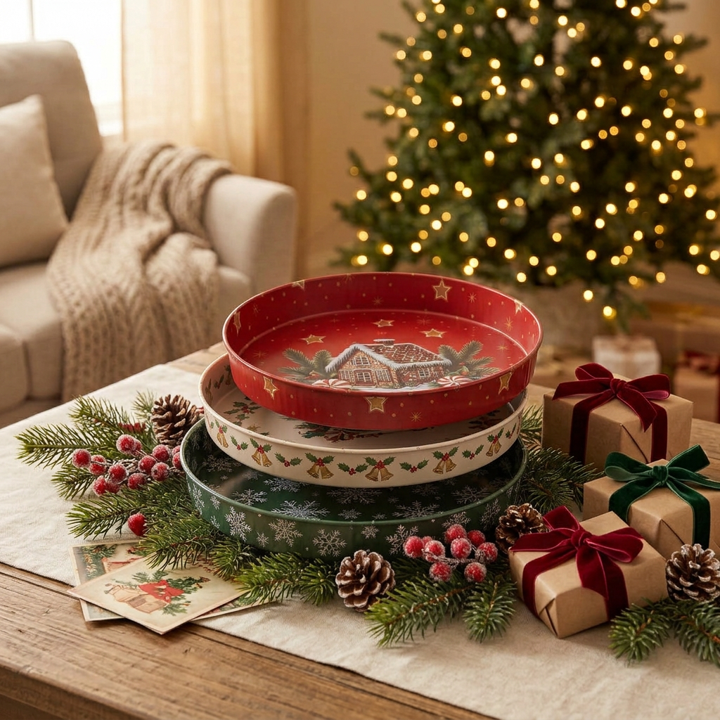 Winter Village Steel Tray