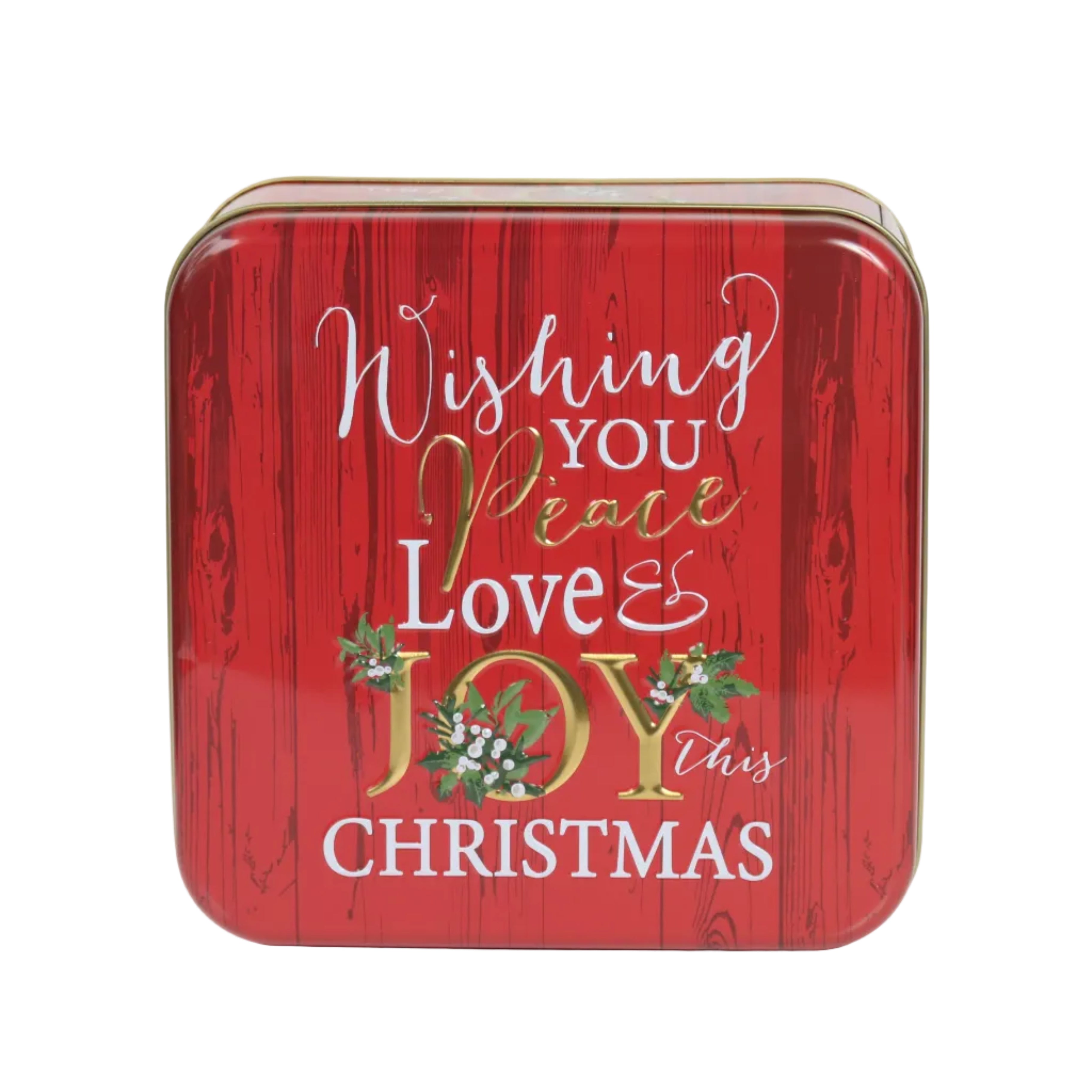 Christmas Wishes Square Tin