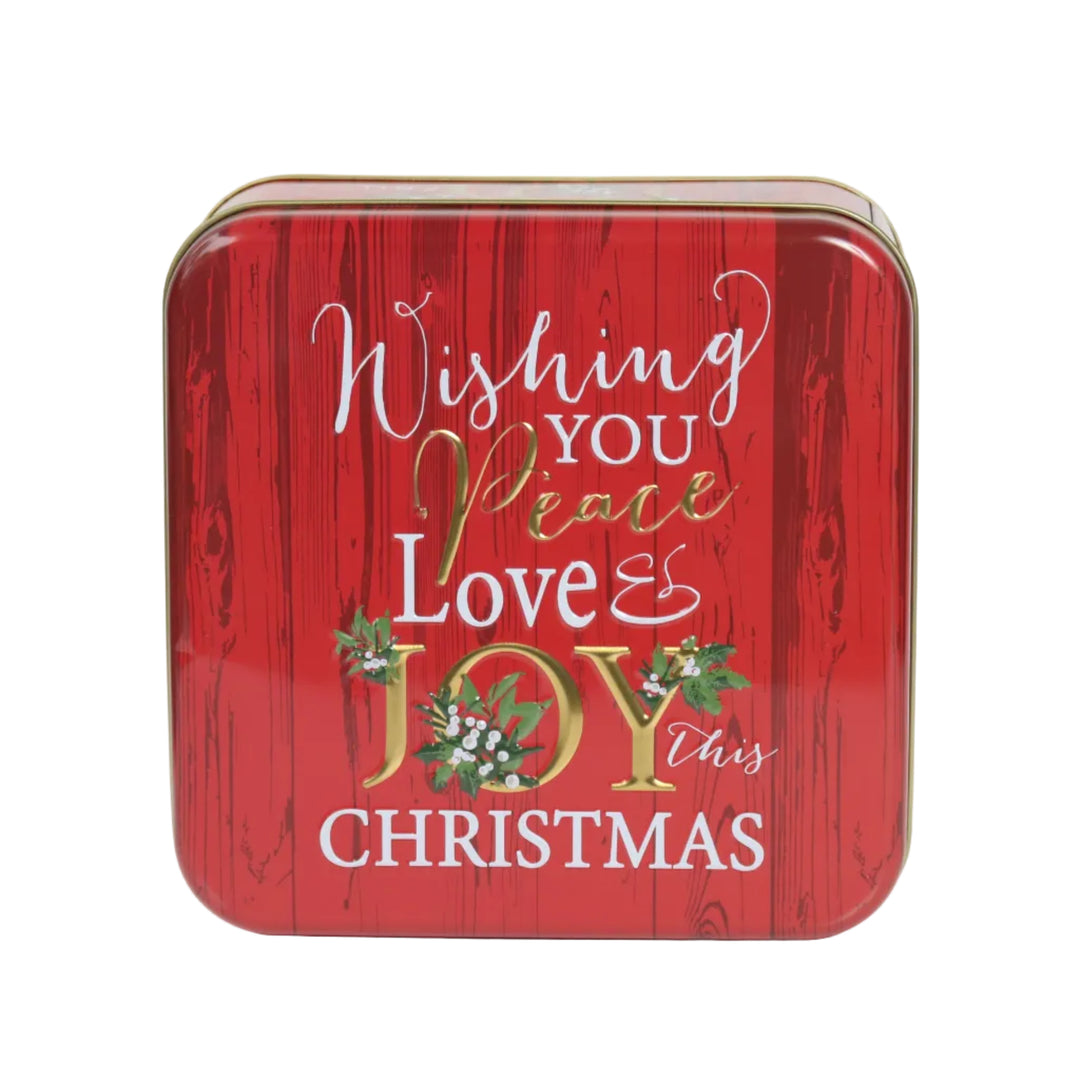 Christmas Wishes Square Tin