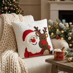 Load image into Gallery viewer, Santa &amp; Rudolph Cushion Cover
