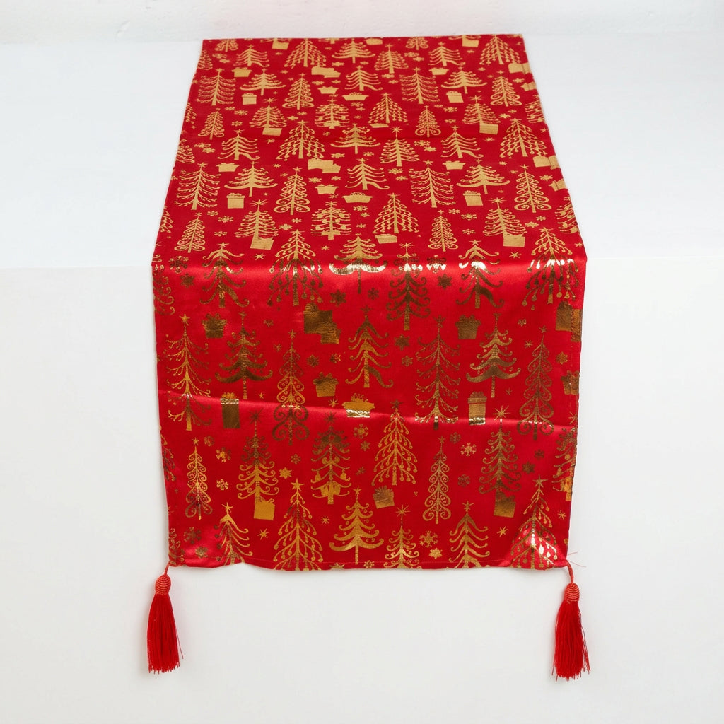 Crimson Forest Table Runner