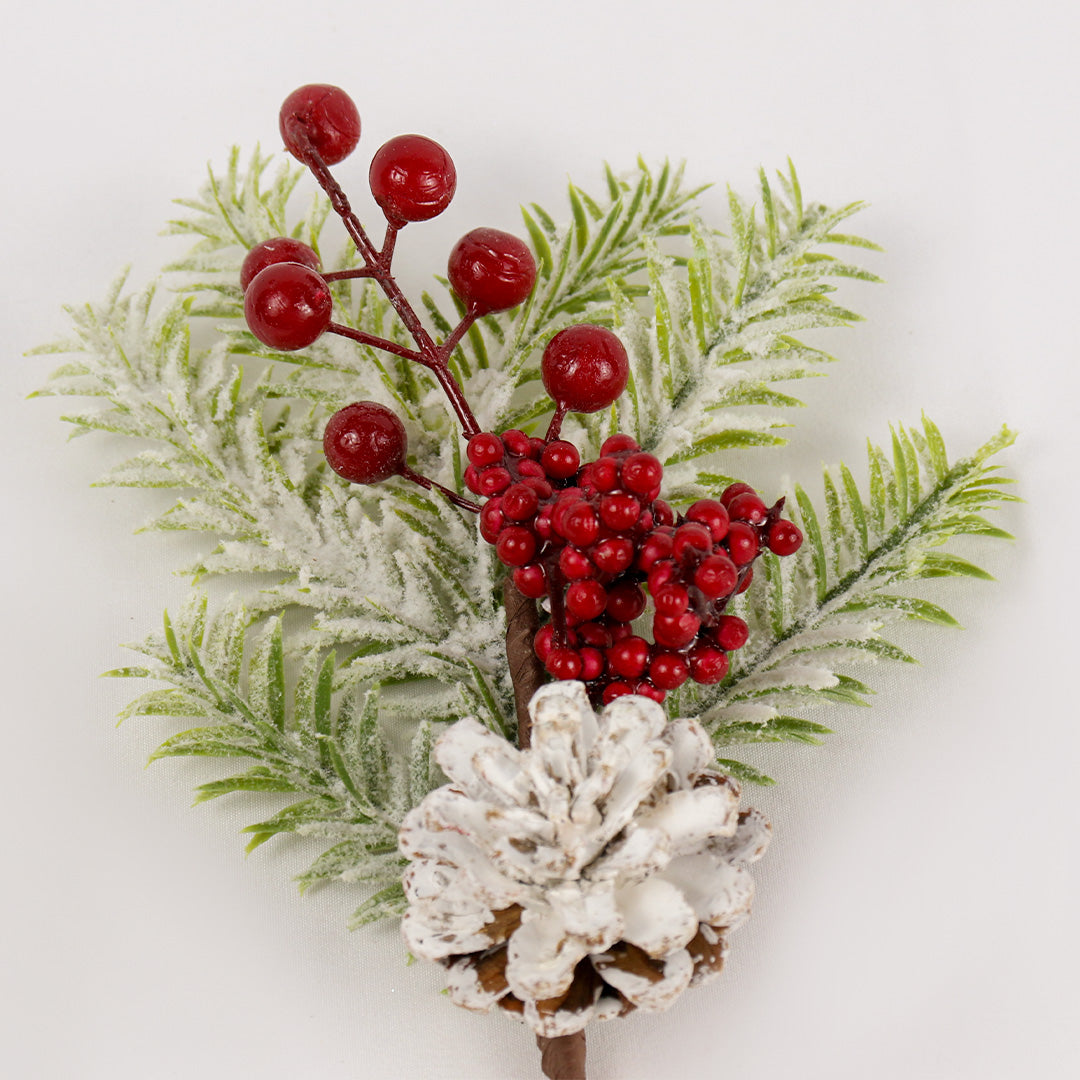 Snow berry PE sprig -  BAF064