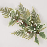 Green white berry  branch - BAF071