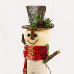 Load image into Gallery viewer, Snowman stump figure 25cm 2
