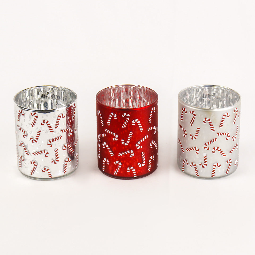 Candy Cane C/Holder - 8cm x 10cm