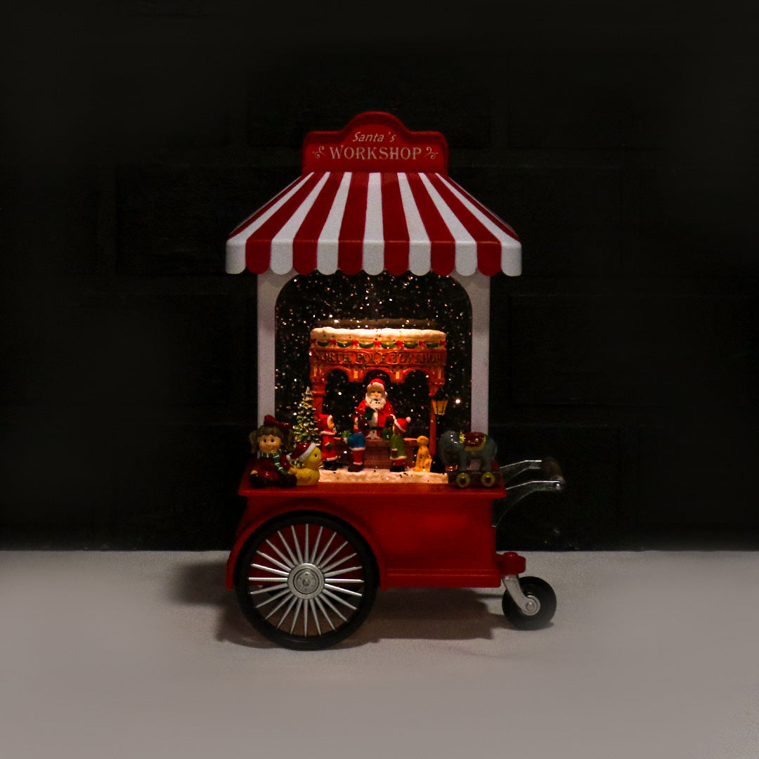 Santas Workshop Cart LED