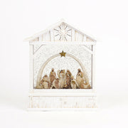 Ivory Nativity Snow Lantern