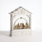 Load image into Gallery viewer, Ivory Nativity Snow Lantern
