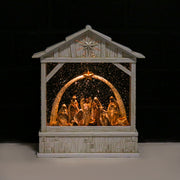 Ivory Nativity Snow Lantern