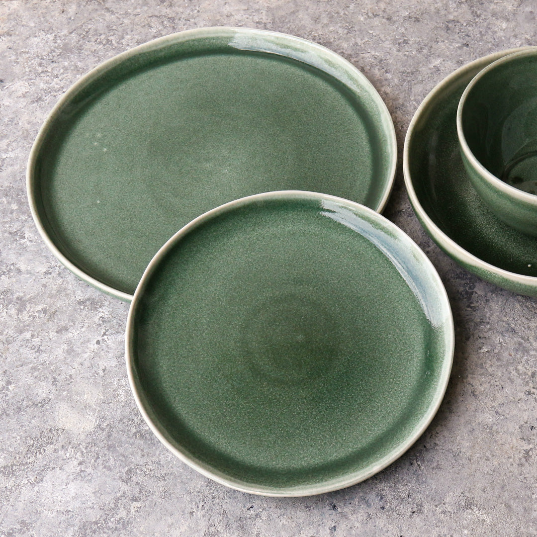 Green Dinnerware Set