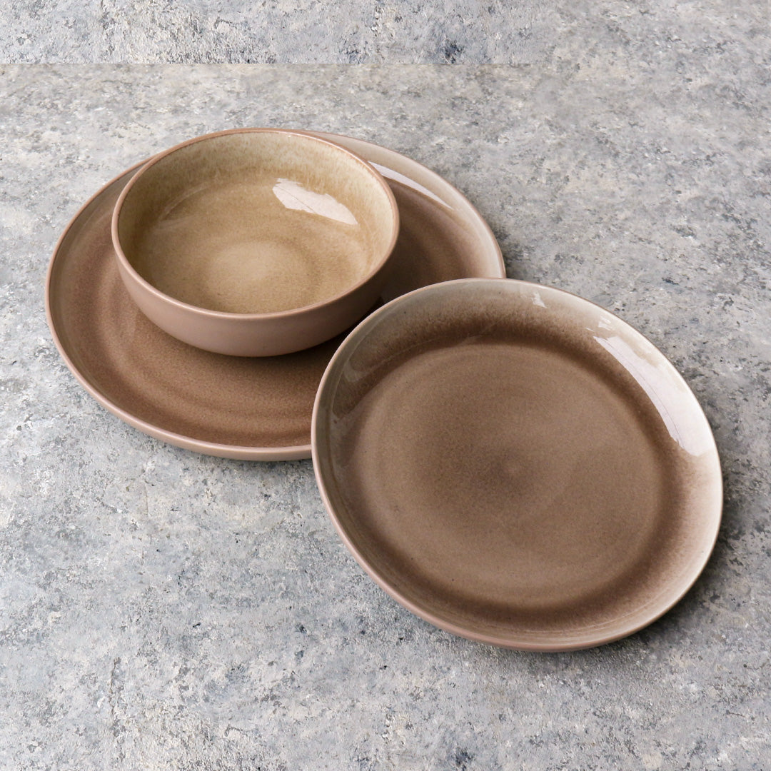 Brown Dinnerware Set