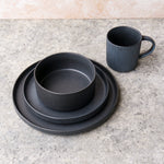 Load image into Gallery viewer, Black dinnerware set
