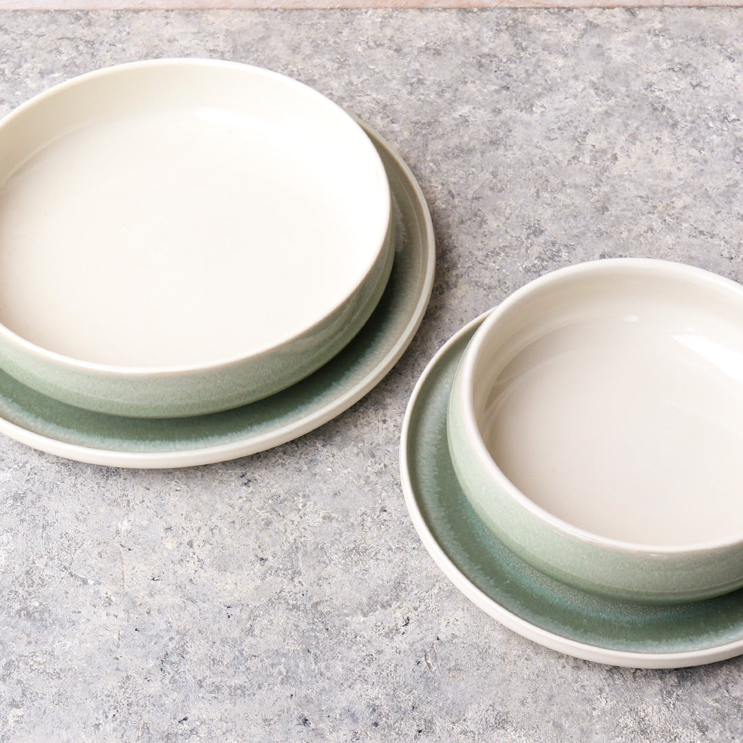 Light Green Dinnerware Set