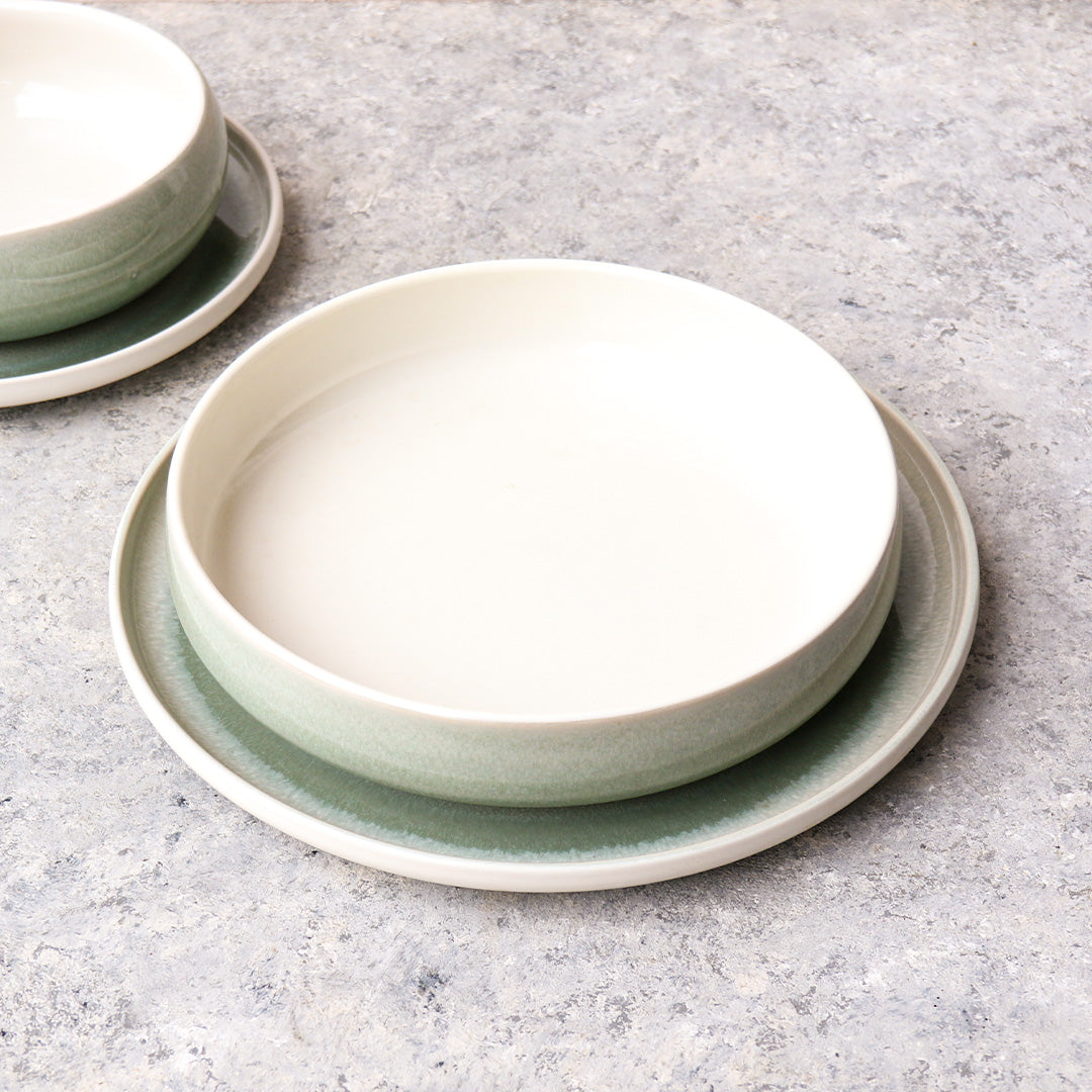 Light Green Dinnerware Set