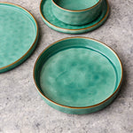 Load image into Gallery viewer, Green Dinnerware set
