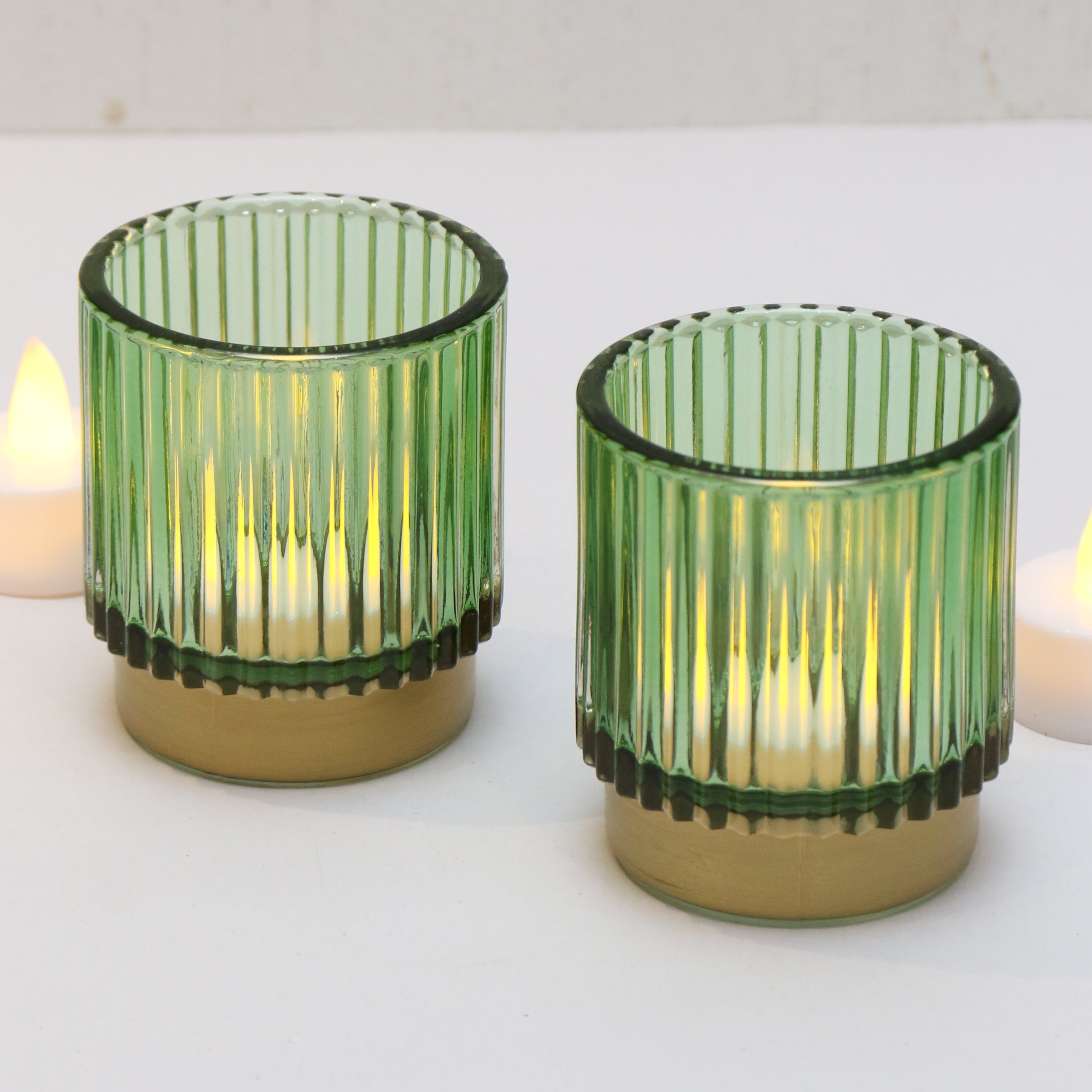 Color Glass Candle Holder