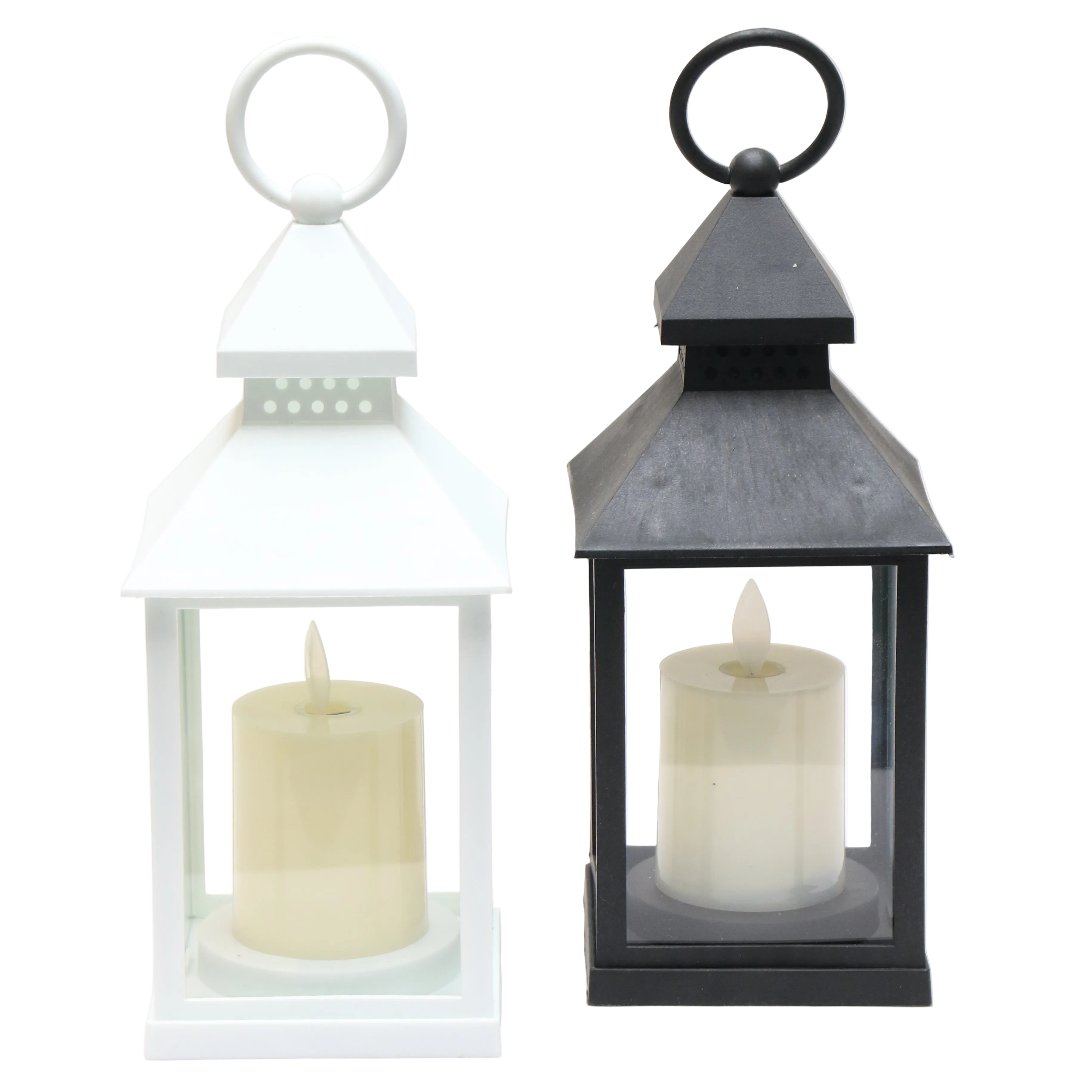 Plastic Lantern with Candle