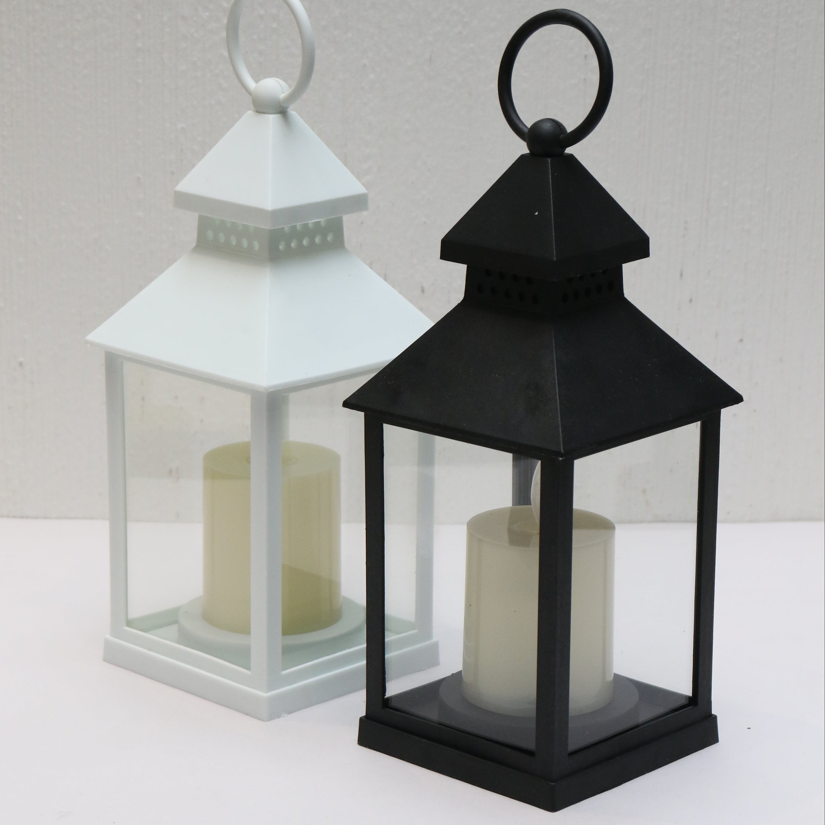 Plastic Lantern with Candle