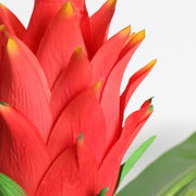 Artificial Bromeliad with Red Flower