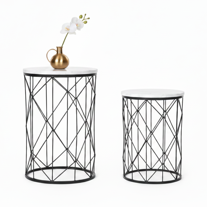 Black Marble Top Table