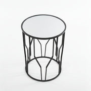 Black Mirror-Top Side Table