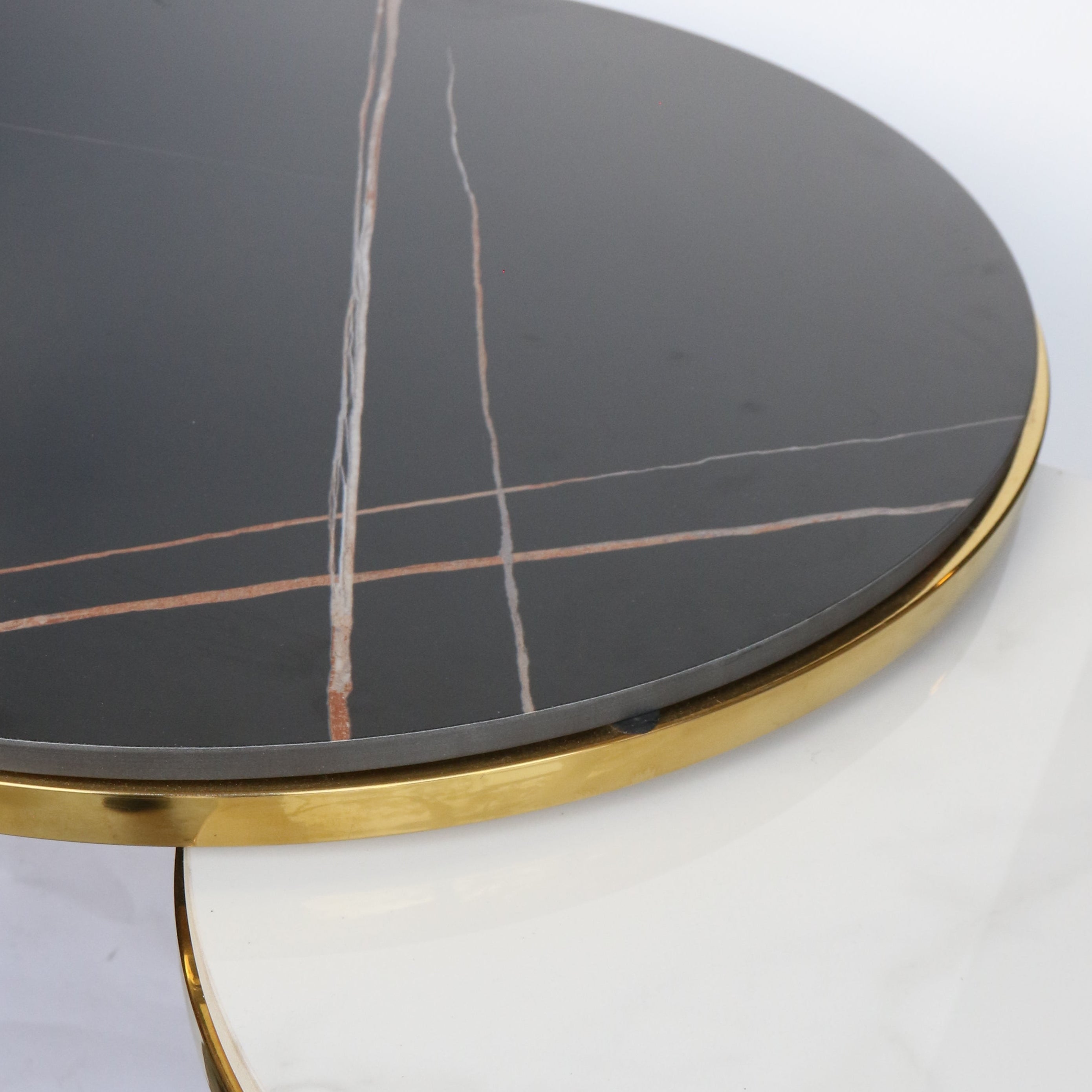 Marble Top Coffee Table Set