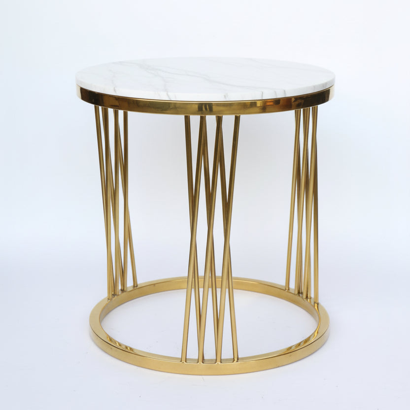 Marble Top Coffee Table Set