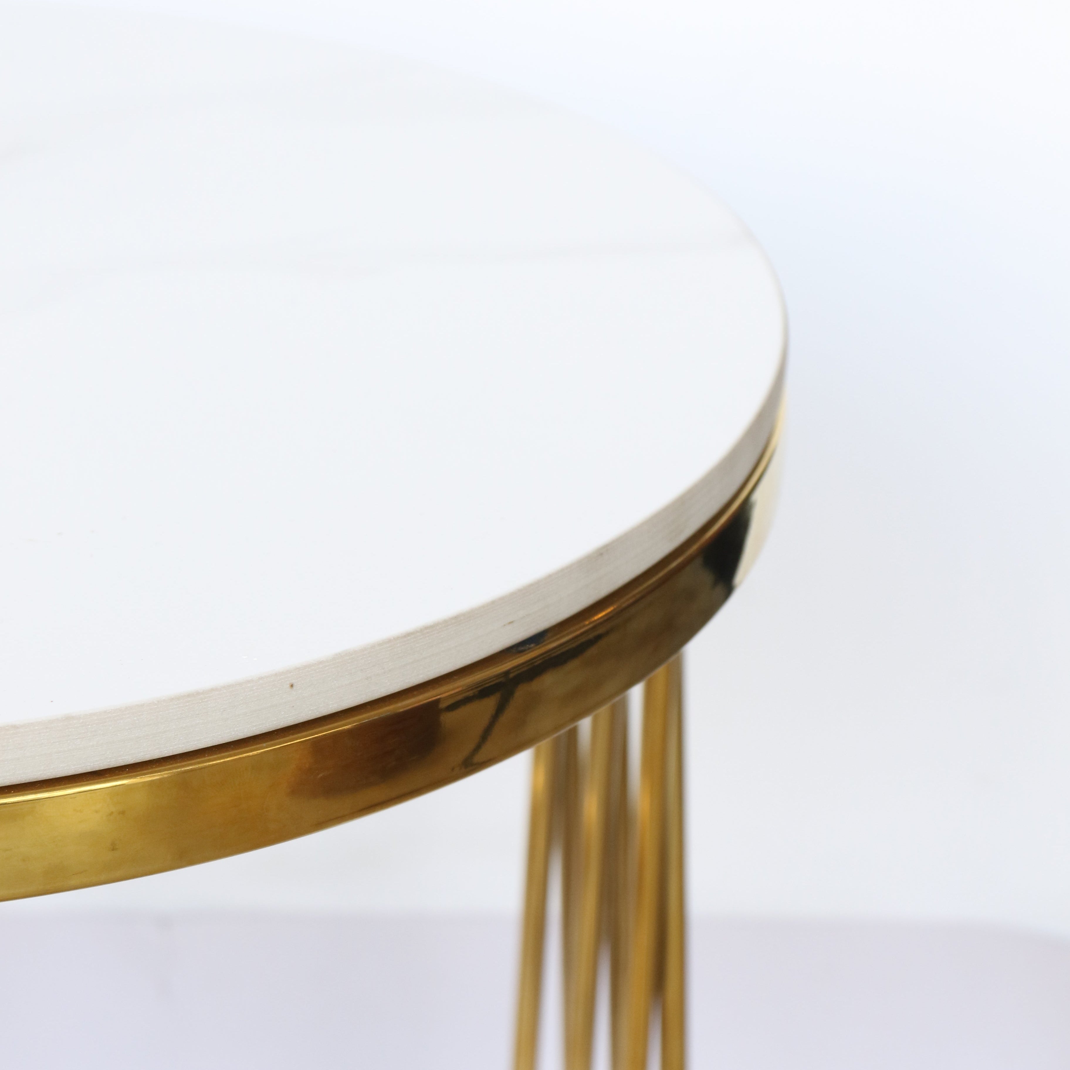 Marble Top Coffee Table Set