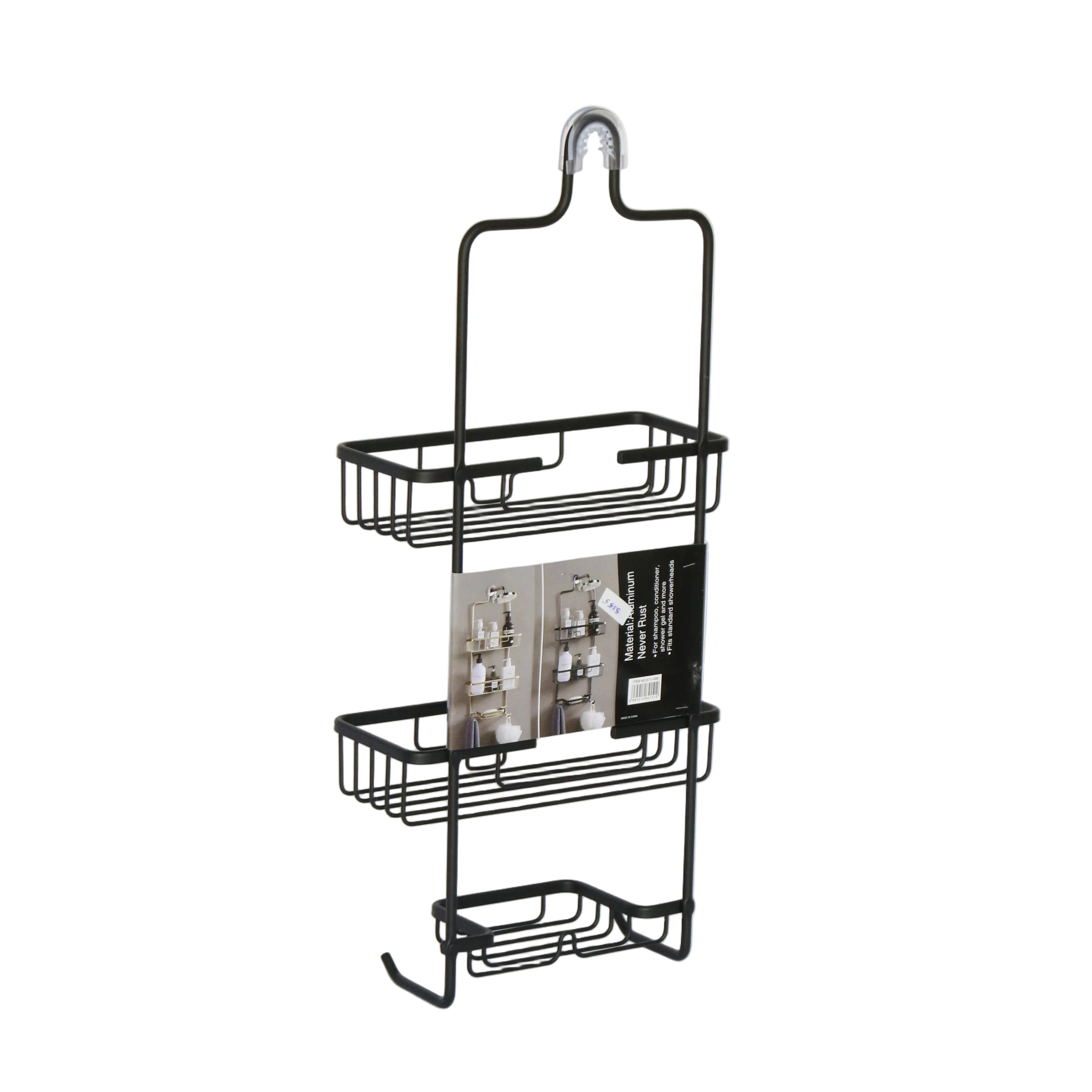 Black Shower Caddy Rack