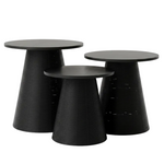 Load image into Gallery viewer, Synthetic Wood Top Table Black
