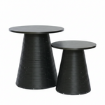 Load image into Gallery viewer, Synthetic Wood Top Table Black
