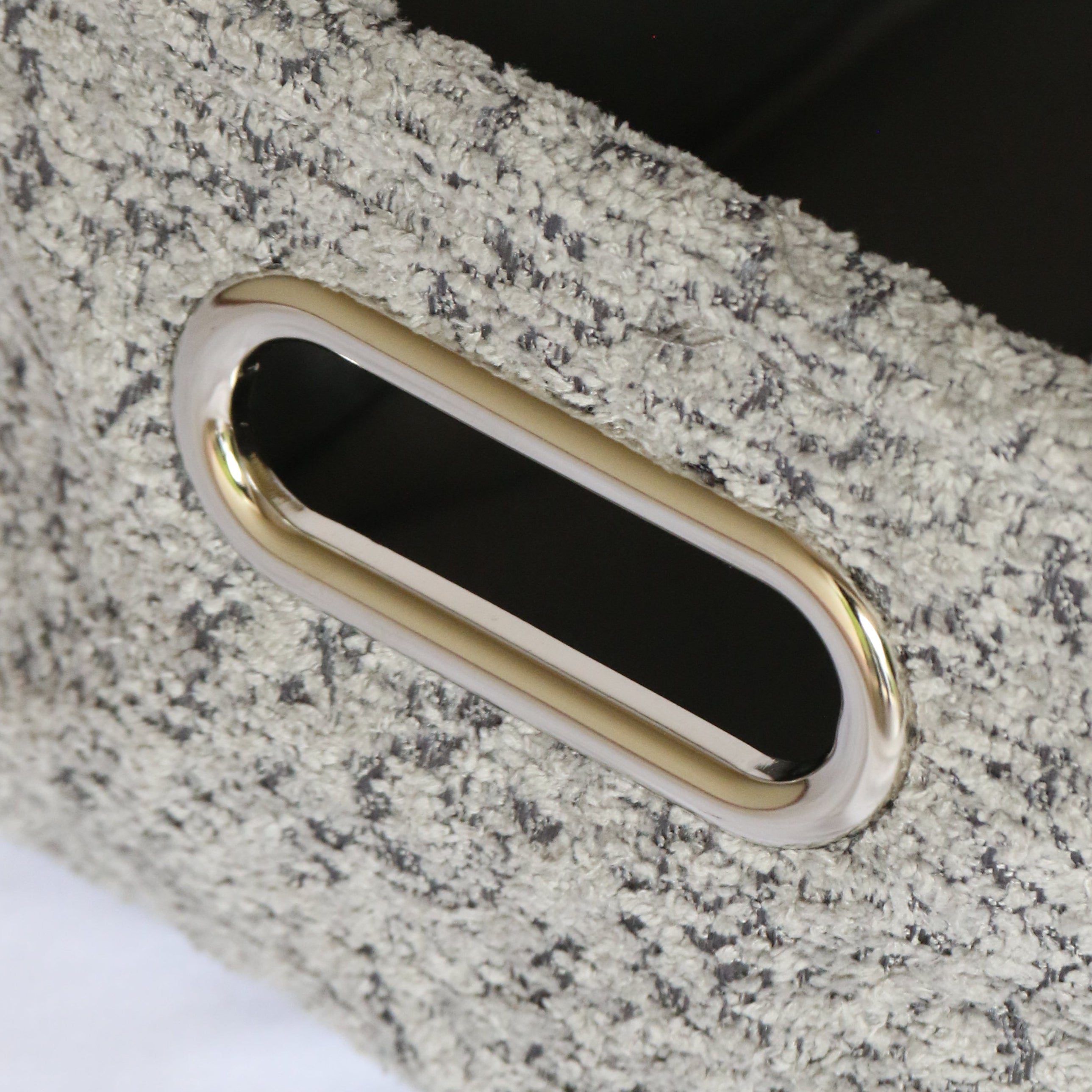 Grey Textured Storage Basket