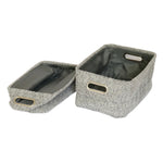Load image into Gallery viewer, Grey Textured Storage Basket
