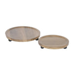 Load image into Gallery viewer, Round Wooden Tray
